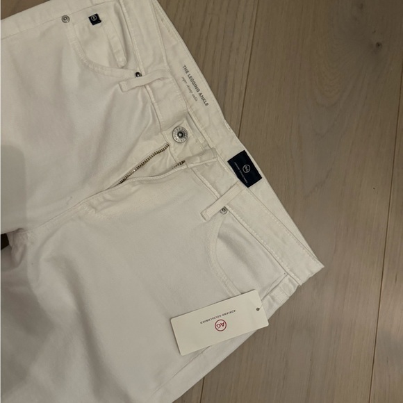 AG white jeans with frayed leg openings nwt - Picture 3 of 7